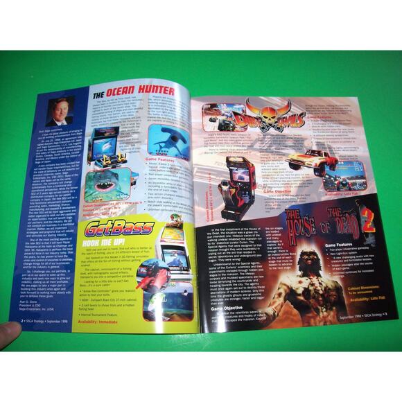 Sega Strategy Magazine Jurassic Park Star Wars Retro Video Arcade Games Godzilla - Picture 5 of 7